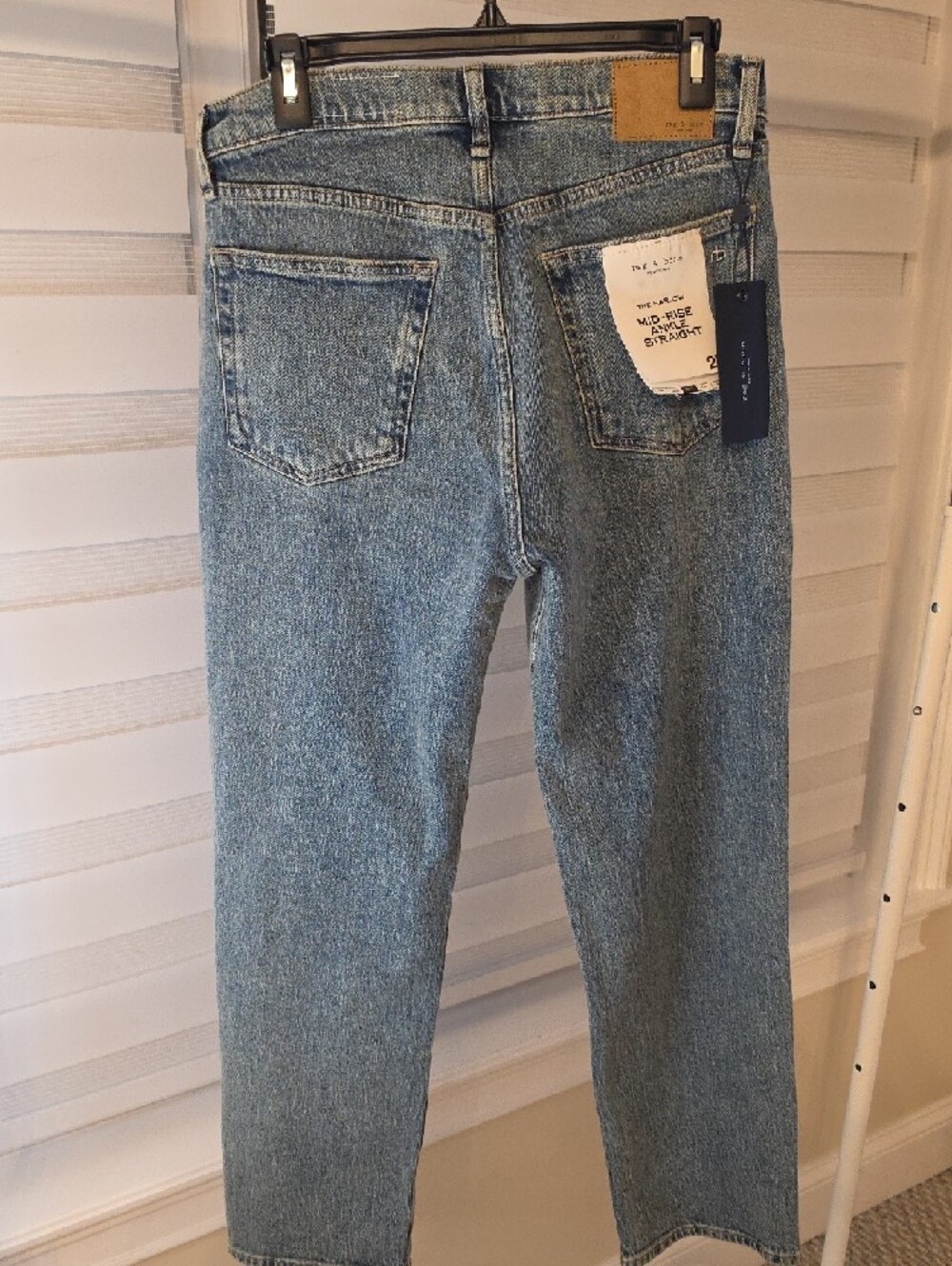 RAG & BONE Harlow Mid Rise Ankle Straight Jeans Size 27 $278 - Picture 6 of 7
